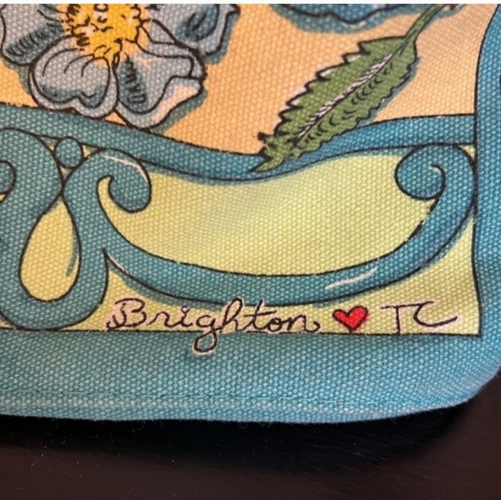 Brighton A Winters Love Canvas Tote NWT - Picture 7 of 10
